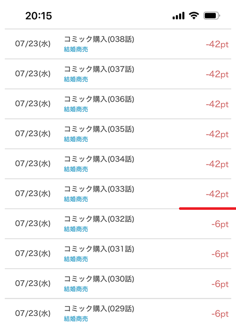 結婚商売購入履歴