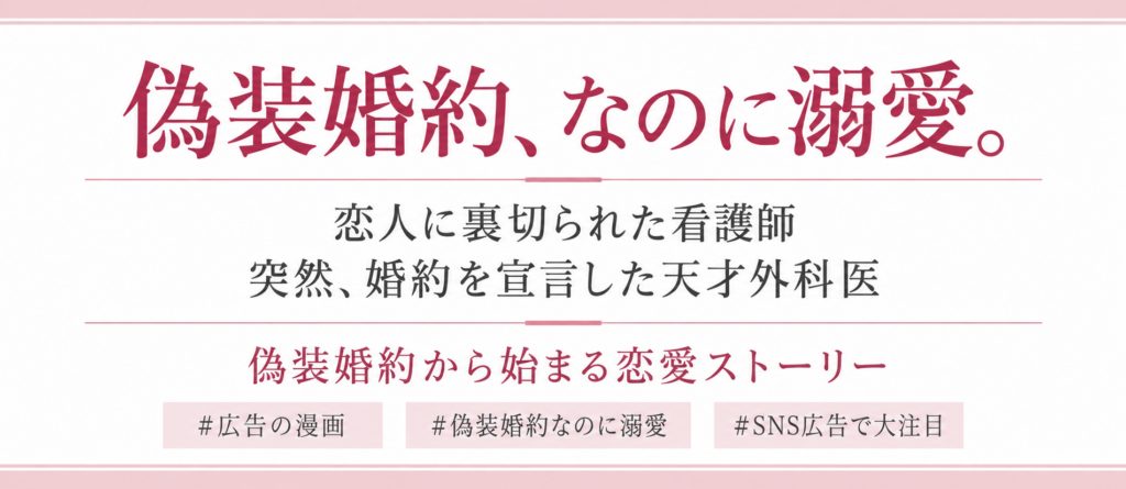 SNS広告で話題の漫画『偽装婚約、なのに溺愛。』とは？